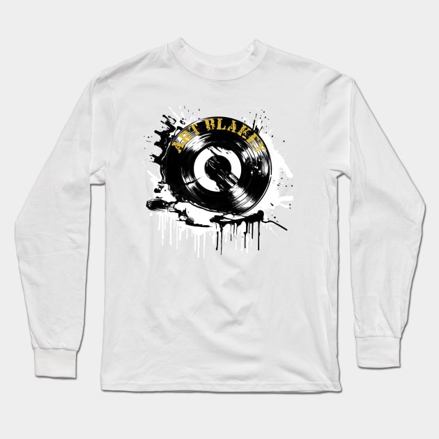 Splash Vinyl - Art Blakey Long Sleeve T-Shirt by MORRISWORD